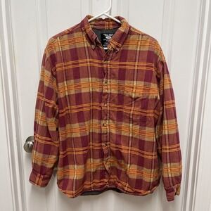 Grit Iron Work Wear Plaid Button Down Shirt Fleece Lined Cotton Flannel XL